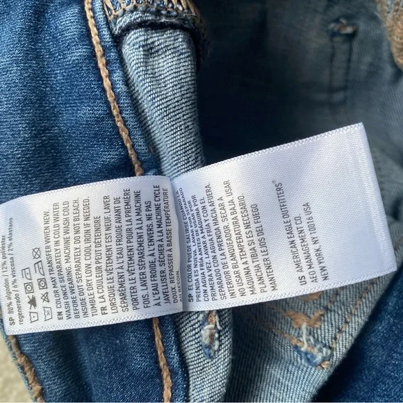 Women's Blue Flared Jeans - Picture 5 of 5